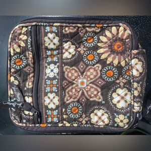 Vera Bradley Brown and Orange Floral Quilted Bag